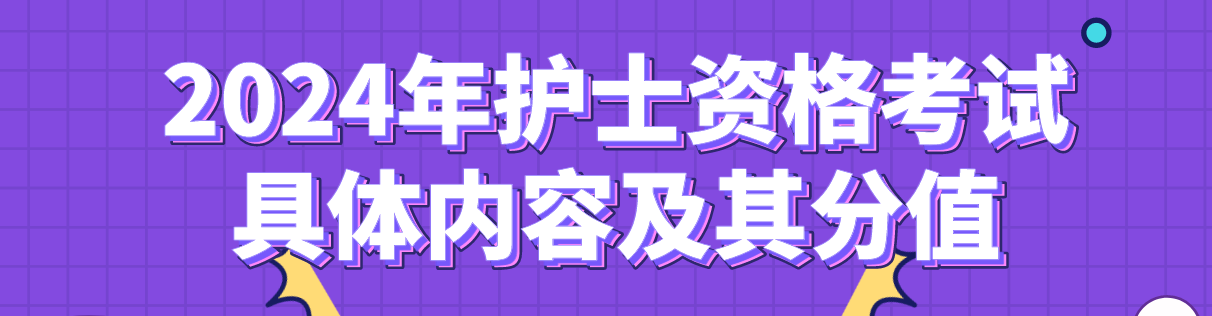 2024年护士资格考试具体内容及其分值(图1)