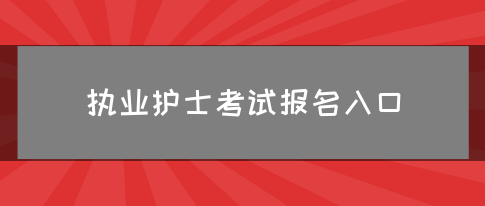 执业护士考试报名入口(图1)